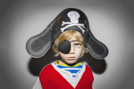 Kind Augenklappe Pirat