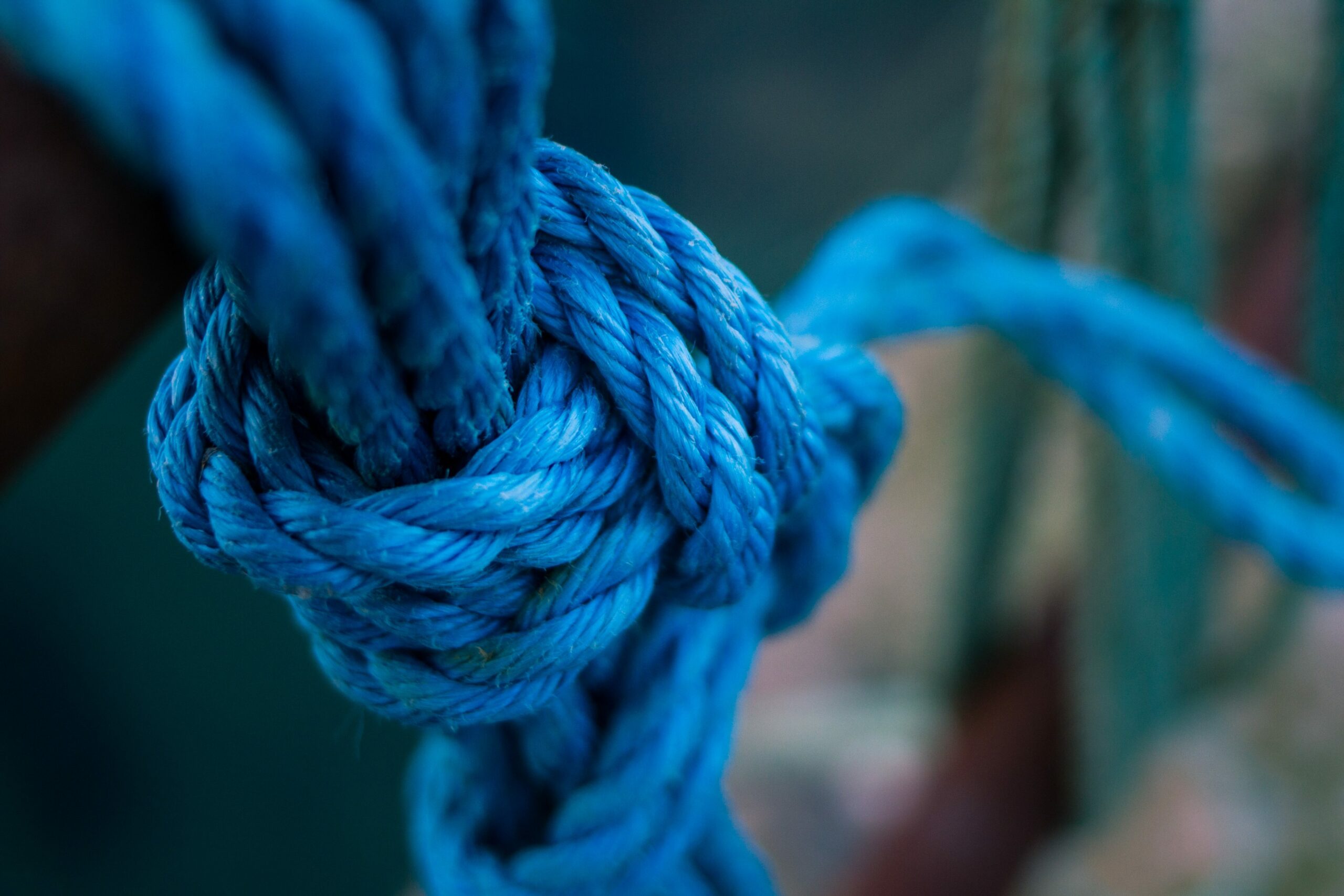Gallenkolik was tun: blaues Seil mit Knoten
